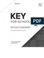 499 - 2 - Cambridge A2. Key For Schools 1 Without Answers - 2019, 74p