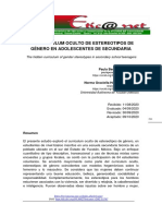 Estereotipos de género en adolescentes