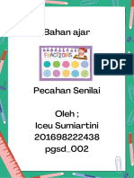 Bahan Ajar Pecahan Senilai Oleh Iceu Sumiartini