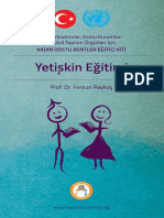 Kadın Dostu Kentler Eğitici Kiti-Yetişkin Eğitimi