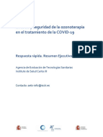 Eficacia y seguridad ozonoterapia COVID-19