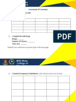 Assessment of Learning1 (Final Output Template Number 3)
