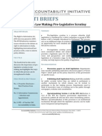 RTI Brief No. 4 - Pre - Legislative Scrutiny