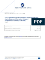 ICH Guideline Q11 On Development and Manufacture of Drug Substances (Chemical Entities and Biotechnological/biological Entities)