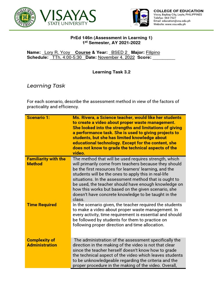 Assessment Methods in Education | PDF | Learning | Educational Technology
