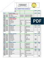 2011 ECH Final Schedule