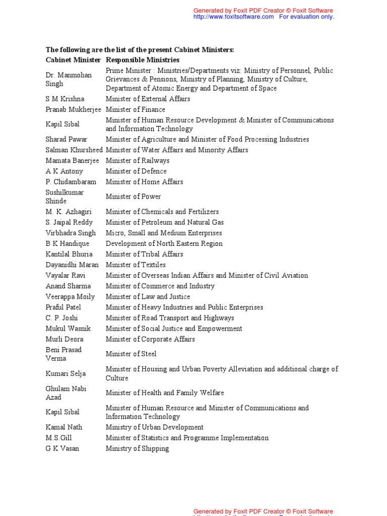 Cabinet | PDF | Politics