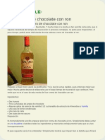 Licor Crema de Chocolate