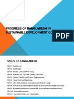 Progress in Sustainable Development Goals of Bangladesh