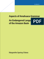 Aspects of Amahuaca Grammar.