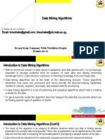 Data Mining Algorithms Guide