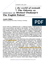 "And This Is The World Ofnomads in Any Case": The Odyssey As Intertext in M1ichael Ondaatje's Atient The English Patient