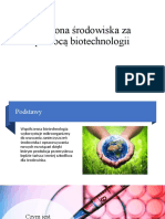 Ochrona Środowiska Za Pomocą Biotechnologii - Prezentacja