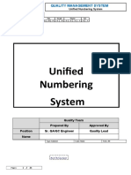 Unified Numbering System