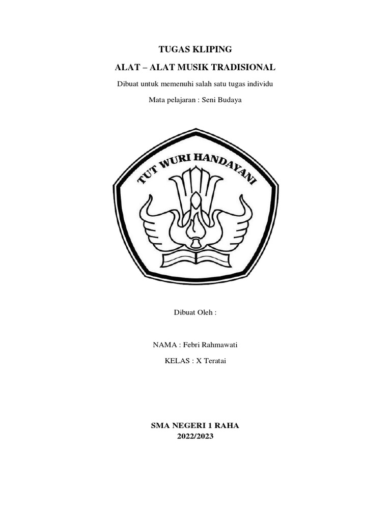 TRADISIONAL INSTRUMEN MUSIK INDONESIA PDF