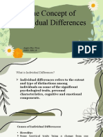 Concept of Individual Differences