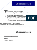 Aula 1 ECG I Eletrofisiologia Das Celulas Cardiacas