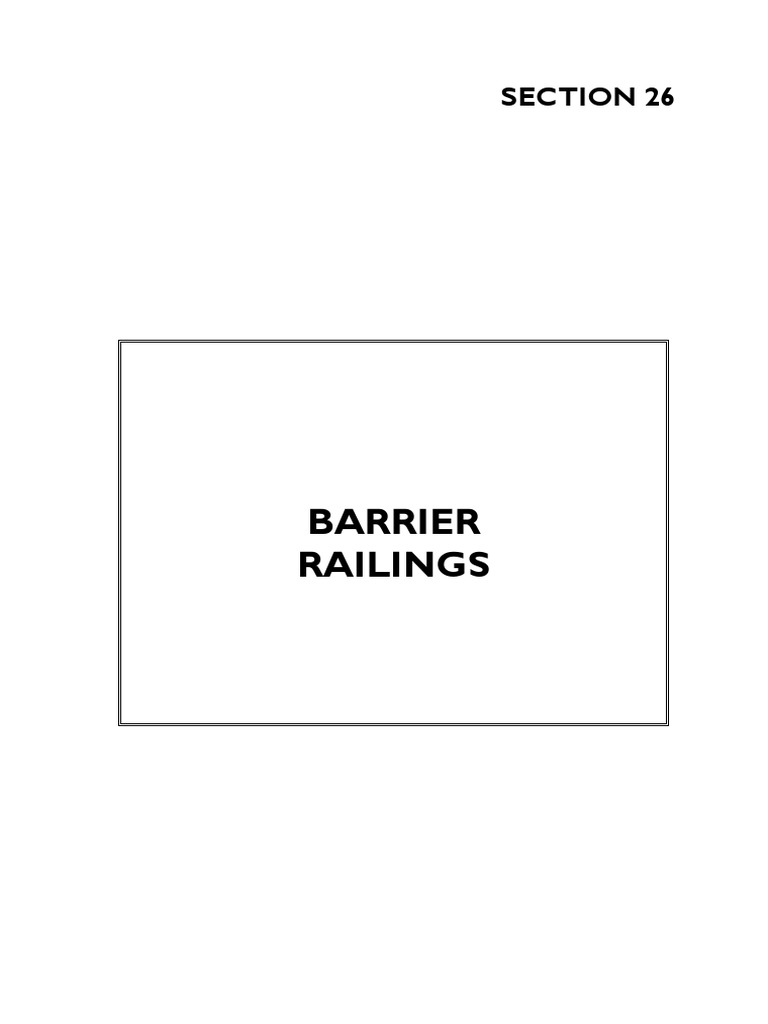 Barrier Railings and Detailing Manual | PDF | Bridge | Civil Engineering
