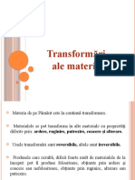 Transformari Ale Materiei