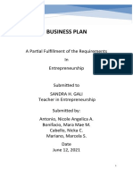 Sample Business Plan 1