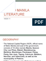 Metro Manila Literature