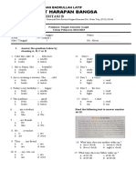 Soal Pas Ganjil Bahasa Inggris Kelas 4