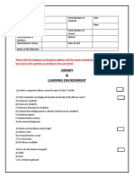 Library Assessment Tool