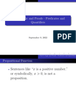 Unit I-3 (IM) Predicates and Quantifiers