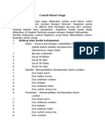 Contoh Materi Siaga Pramuka