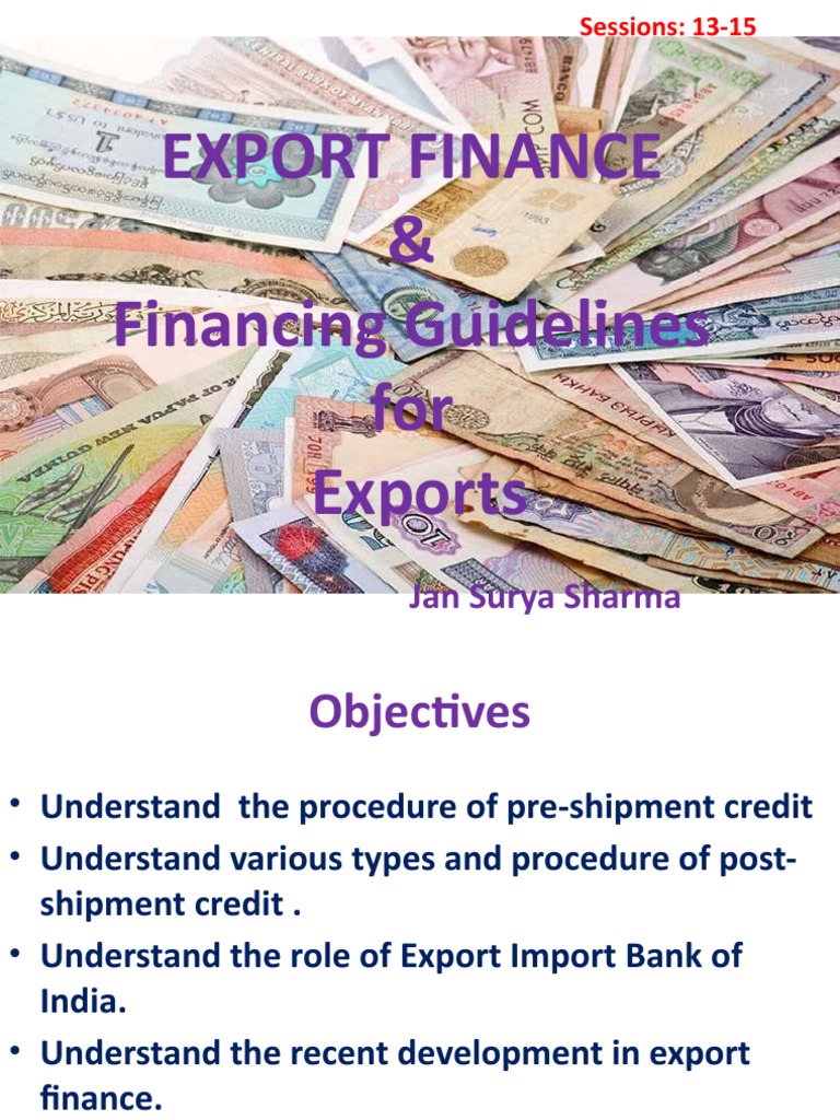 What Are The Types Of Export Finance In India? – LRBO