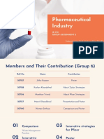 Pharmaceutical Industry: Ir Viii Group Assignment 2