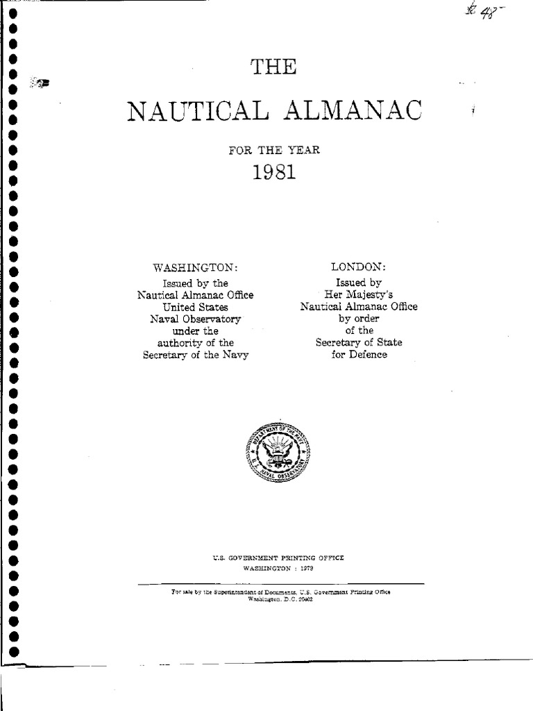 1981 Nautical Almanac PDF