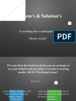 Problem Solution GAME