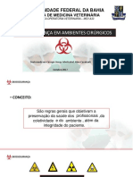 Biossegurança em ambientes cirúrgicos veterinários