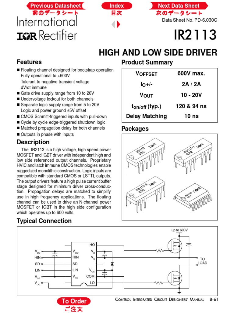 IR2113 | PDF
