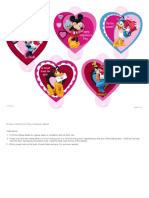 Disney Mickey Valentines Day Lollipop Labels Printable 0113 - FDCOM