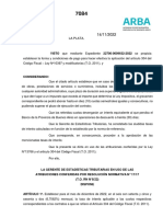 #PROCEDIMIENTO TRIBUTARIO BUENOS AIRES Normativa DISPOSICIÓN DELEGADA 7084/2022 (G.E.T.)   - B.O. 17/11/2022 