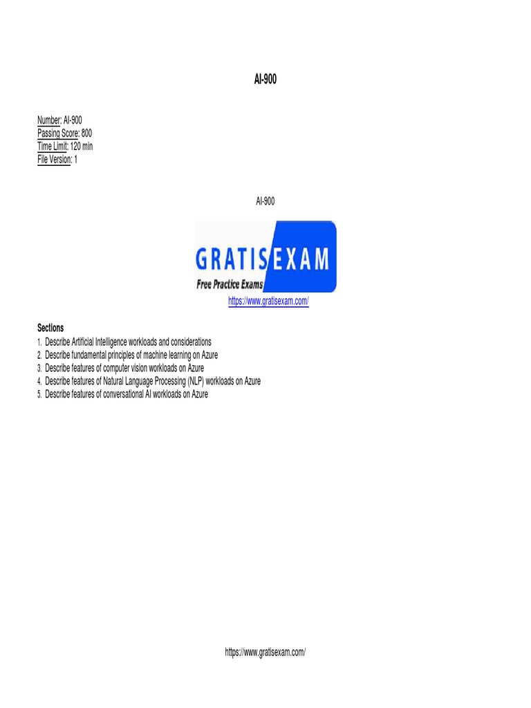 AI-900 Exam Overview and Key Concepts | PDF | Machine Learning ...