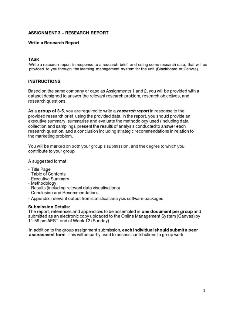 Research Report Assignment Guidelines | PDF | Science | Cognition