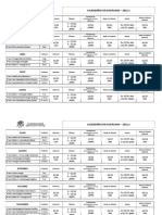 Calendario disciplinas CGO 2022