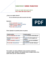 Verbos transitivos e intransitivos: características y ejemplos