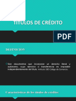 Titulos de Credito