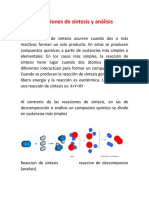 Reacciones de Síntesis y Análisis Resumen 2.0