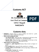 Customs ACT