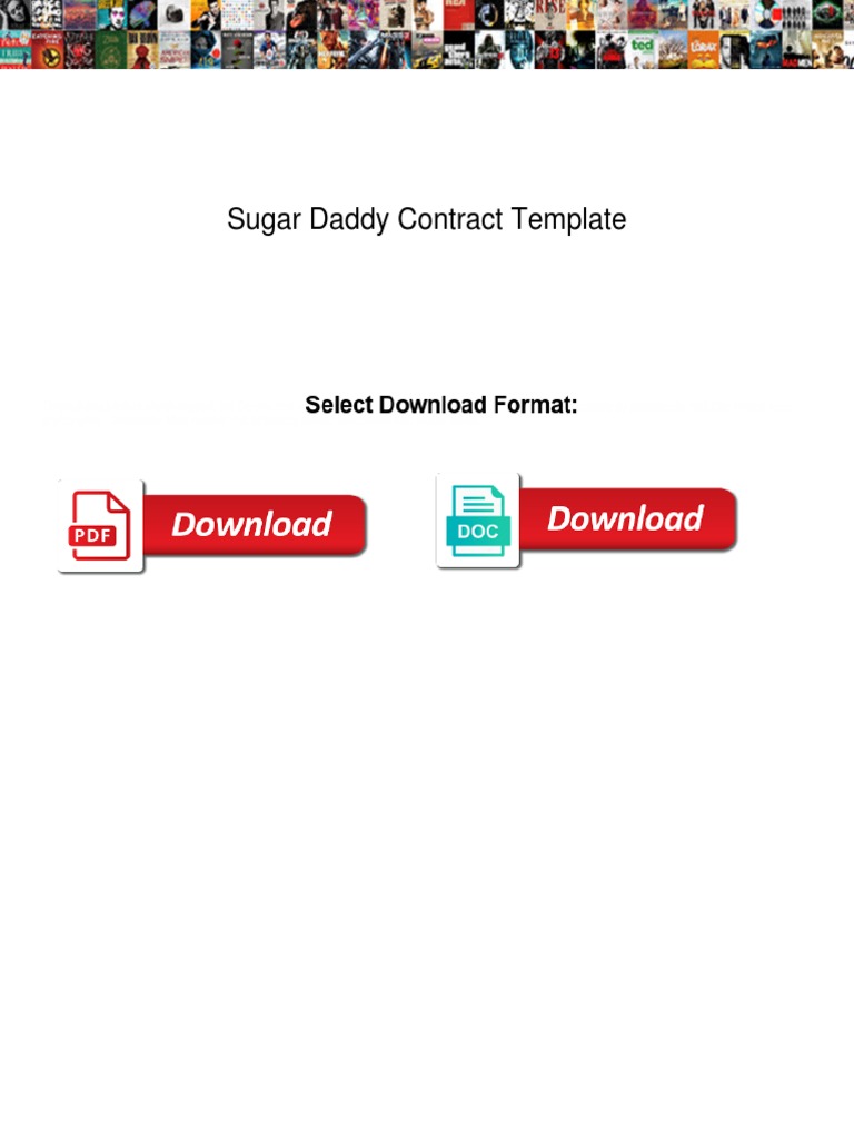 Sugar Daddy Contract Template Og PDF Marriage Employment