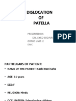 Patella Dislocation