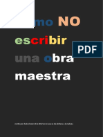 Como NO Escribir Una Obra Maestra8