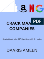 Crack Maang Companies - DSA Questions (C++) - 1