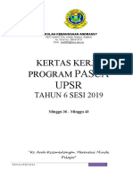 Kertas Kerja Pasca Upsr