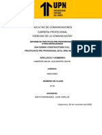 Prácticas preprofesionales en marketing para San Quirino Constructores S.R.L